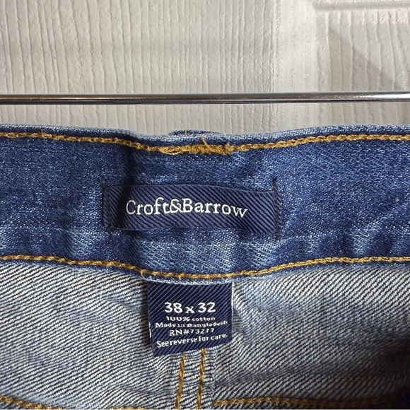 Croft & Barrow Men’s Blue Relaxed Fit Jeans Size 34 X 32 GUC - Picture 3 of 4